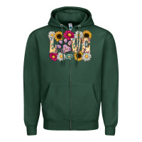 Sports Green love dog Zipper Hoodie - CowhideDigitalArt