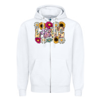 White love dog Zipper Hoodie - CowhideDigitalArt