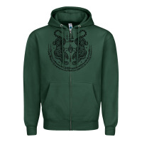 Sports Green sak yant thai tattoo twin tiger muay magical thailand gifts t shirt Zipper Hoodie - minhPixels