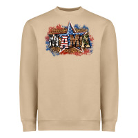 Mushroom patriotic mama Heavyweight Sweatshirt - BundleAndBundleShop