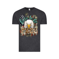 Vintage Black Born to be free 4th of july Vintage Tee - HowdyJamesFarm