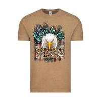 Vintage Coffee Born to be free 4th of july Vintage Tee - HowdyJamesFarm