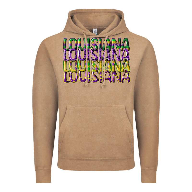 Louisiana Mardi Gras Vintage Hoodie by CowGirlArtShop | Teevron