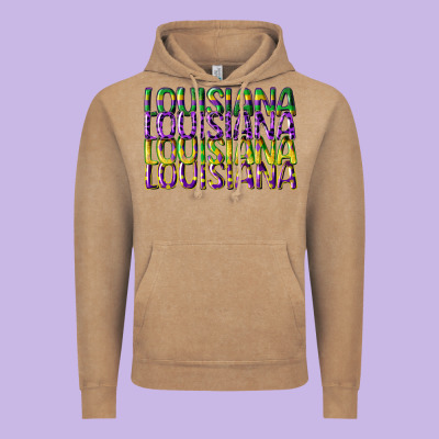 Louisiana Mardi Gras Vintage Hoodie Designed By Cowgirlartshop