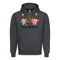 Smoke merry christmas tooth Zipper Hoodie - CowhideDigitalArt