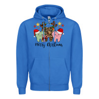 True Royal merry christmas tooth Zipper Hoodie - CowhideDigitalArt