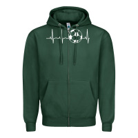 Sports Green soccer hoodie for teens, men, & women   soccer lover gift pullover hoo Zipper Hoodie - minhPixels