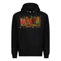 Black mama christmas Premium Hoodie - FaDigitalArtStudio