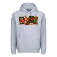 Heather Grey mama christmas Premium Hoodie - FaDigitalArtStudio