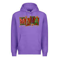 Purple mama christmas Premium Hoodie - FaDigitalArtStudio