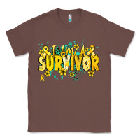 Chestnut I am a survivor yellow ribbon Classic Tee - NancyCooperArtShop