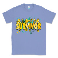 Colony Blue I am a survivor yellow ribbon Classic Tee - NancyCooperArtShop