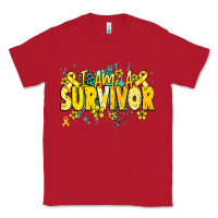 Red I am a survivor yellow ribbon Classic Tee - NancyCooperArtShop