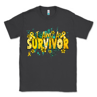 Smoke I am a survivor yellow ribbon Classic Tee - NancyCooperArtShop