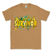 Toasted Coconut I am a survivor yellow ribbon Classic Tee - NancyCooperArtShop