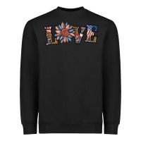 Black love american sunflower Heavyweight Sweatshirt - BundleAndBundleShop