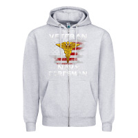 Heather Grey Veteran Navy Corpsman Patriotic 4th of July Gifts Zipper Hoodie - minhPixels