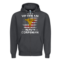 Smoke Veteran Navy Corpsman Patriotic 4th of July Gifts Zipper Hoodie - minhPixels