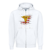 White Veteran Navy Corpsman Patriotic 4th of July Gifts Zipper Hoodie - minhPixels
