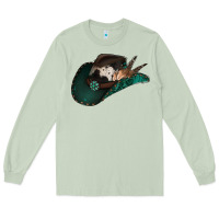 Matcha cowhide flowers cowboy hat Long Sleeve Tee - Jasminsmagicworld