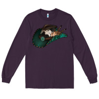 Plum cowhide flowers cowboy hat Long Sleeve Tee - Jasminsmagicworld
