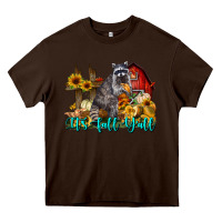 Chocolate Brown It's Fall Y'all Heavy Core Tee - LillyAllenDesigns