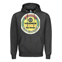 Charcoal Heather Soy Sauce Kikkoman Funny Halloween Costume Zipper Hoodie - minhPixels