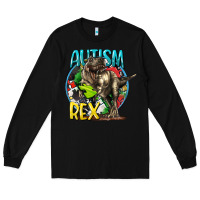 Black Autism Rex Long Sleeve Tee - CowGirlArtShop