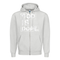 Dove Grey God Is Dope Gift for faithful Christians Zipper Hoodie - minhPixels