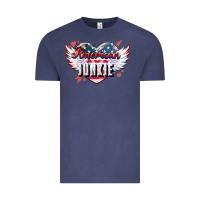 Vintage Denim American junkie 4th of july Vintage Tee - HowdyJamesFarm