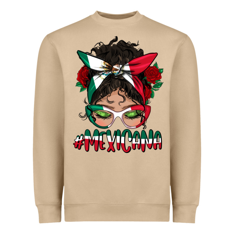 Mexicana Messy Bun Mama Heavyweight Sweatshirt by BundleAndBundleShop | Teevron