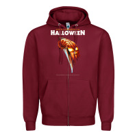 Burgundy Halloween 1978 Original Graphic . Zipper Hoodie - minhPixels