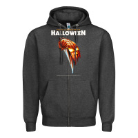 Charcoal Heather Halloween 1978 Original Graphic . Zipper Hoodie - minhPixels
