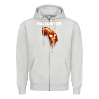 Dove Grey Halloween 1978 Original Graphic . Zipper Hoodie - minhPixels