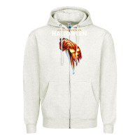 Oatmeal Heather Halloween 1978 Original Graphic . Zipper Hoodie - minhPixels