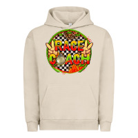 Pigment French Oak race coach  with leopard and peace hand Urban Hoodie - AdoDesignShop