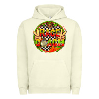 Pigment Pistachio race coach  with leopard and peace hand Urban Hoodie - AdoDesignShop