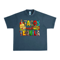 Midnight Navy tacos and tequila Urban Heavy Tee - RanaPortraitStore