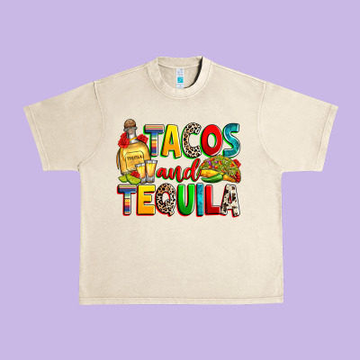 Tacos And Tequila Urban Heavy Tee Designed By Ranaportraitstore