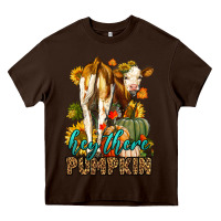 Chocolate Brown Hey There Pumpkin Fall Heavy Core Tee - LillyAllenDesigns
