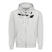 Dove Grey christmas santa dinosaur sleigh ride t rex funny gift t shirt Zipper Hoodie - minhPixels