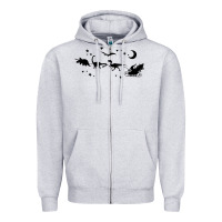 Heather Grey christmas santa dinosaur sleigh ride t rex funny gift t shirt Zipper Hoodie - minhPixels