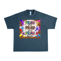 Midnight Navy pray on it pray over it pray through it Urban Heavy Tee - TumblerDesignByShophia