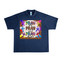 Navy pray on it pray over it pray through it Urban Heavy Tee - TumblerDesignByShophia