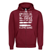 Burgundy Ammosexual Bullets Love Pro Gun Lover Cool Enthusiast Gifts Zipper Hoodie - minhPixels