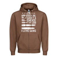 Chestnut Ammosexual Bullets Love Pro Gun Lover Cool Enthusiast Gifts Zipper Hoodie - minhPixels