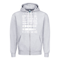 Heather Grey Ammosexual Bullets Love Pro Gun Lover Cool Enthusiast Gifts Zipper Hoodie - minhPixels