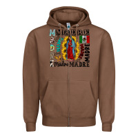 Chestnut madre Zipper Hoodie - CowhideDigitalArt