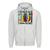 Dove Grey madre Zipper Hoodie - CowhideDigitalArt