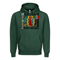 Sports Green madre Zipper Hoodie - CowhideDigitalArt